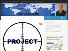 Tablet Screenshot of peterjoubert.com